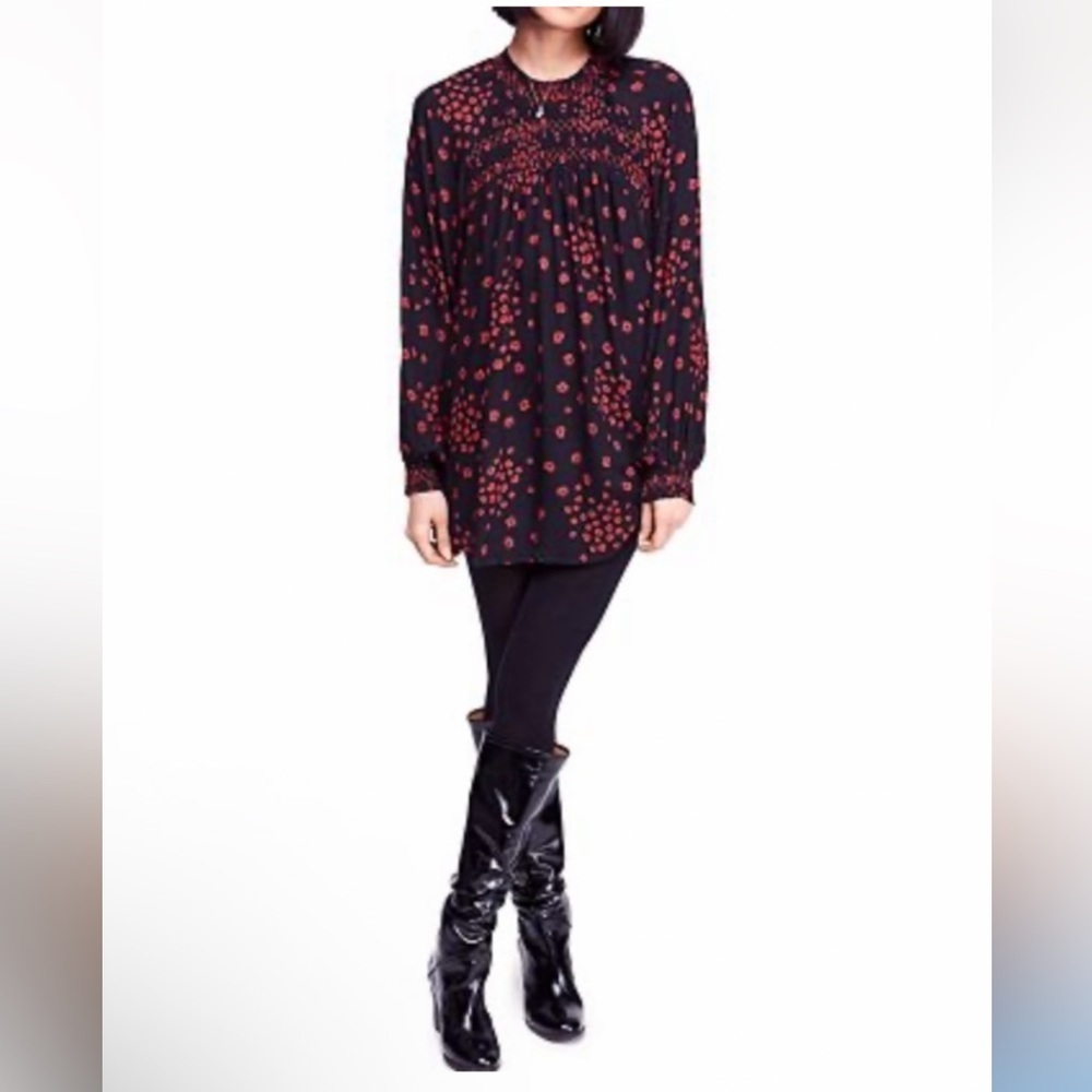 Free people Flowers In Her Hair Cottagecore Tunic Size M